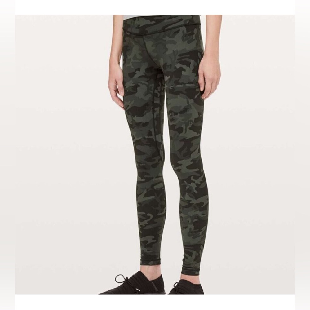 Lululemon Align Leggings Green Camo Size 4 (gently used)